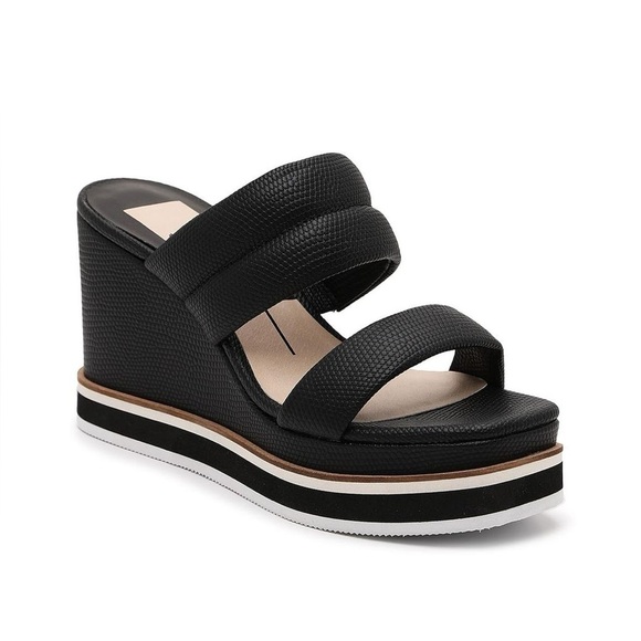 NWOB DOLCE VITA OSIRIS BLACK LIZARD EMBOSSED STELLA Size 9 - Picture 2 of 8